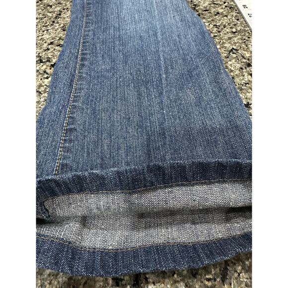Abercrombie Fitch Jeans Womens 6 Long Dark Blue Bootcut Y2K Vintage 90s HEMMED - Picture 5 of 7